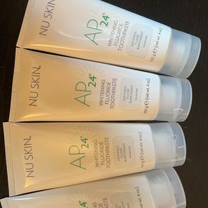 4 tubes of Nuskin Whitening Fluoride Toothpaste AP24 110g + 1 Bracelet#92-202
